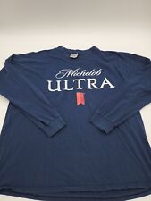 Vintage Michelob Ultra Shirt Mens 2XL Blue Longsleeve 90s USA..#5428 picture
