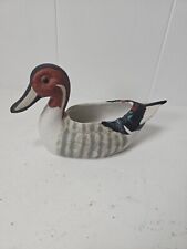 Vtg Holland Floral Inc Ceramic Canvasback Duck Planter Hand Crafted Taiwan picture