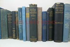 Lot 5 of BLUE / Shades of blue Old Vintage Antique Rare Hardcover Random Books picture