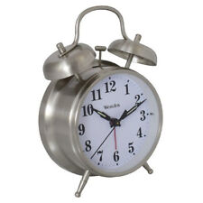 Westclox Big Ben Twin Bell Alarm Clock Quartz Analog Dial Light 70010A, Silver picture