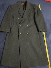 VINTAGE MAITLAND OF ENGLAND Men's Charcoal Gray 100% Virgin Wool Coat - Size 42S picture