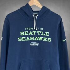 Nike Seattle Seahawks Hoodie Mens Large Blue Pullover NFL Equipment Training picture