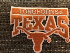 Texas Longhorns Vintage Embroidered Iron On Patch  3.5” X 2.5” picture