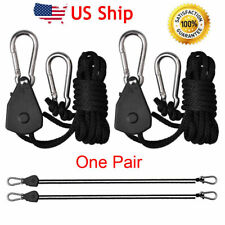 1Pair 1/8'' Grow Light Hanger Rope Ratchet 68kg For Carbon Filter Fan Reflector picture