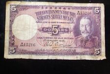 Straits Settlements:,5 Dollars, 1935 * King George  picture