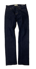 Madewell Selvedge Denim Slim Fit Jeans Men 30 X 32 Dark Blue Fair Trade Red Line picture