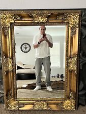vintage gold gilded wall mirror picture