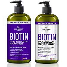 Hair Chemist Biotin Pro-Growth Shampoo & Conditioner Set - Includes 33.8oz Shamp picture