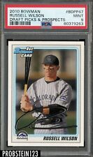 2010 Bowman Draft #BDPP47 Russell Wilson RC ROOKIE PSA 9 MINT picture
