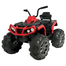 24V Red Kids Ride on ATV Electric Power Wheels Quad Car with 2 Speeds Bluetooth picture