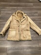 Vintage Schott Sportswear Shearling Leather Jacket Size 42 HAS REPAIR picture