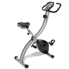 Folding Stationary Upright Indoor Cycling Exercise Bike with LCD Monitor picture