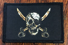  CALICO JACK Morale Patch Military Tactical Army Flag USA Hook Badge Pirate  picture