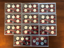 1999-2009 Complete US 90% SILVER PROOF State & Territory Quarters 56 Piece Set picture