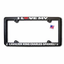 I Love My CAVALIER KING CHARLES SPANIEL License Frame w/Reflective Text picture