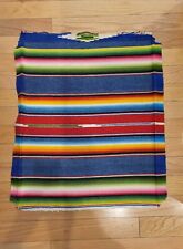 VTG/ANTIQUE MEXICAN  SALTILLO PARTIAL WOOL  BLANKET READ SEE PICS  picture