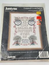 1991 vintage Janlynn Victorian Wedding Sampler New Complete Kit  NOS sealed picture