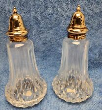 Vintage FB Rogers Crystal Salt and Pepper Shakers (Bin 2) picture