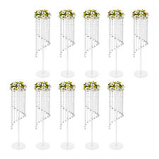 For Tables 80cm Tall Flower Stand 10* Crystal Flower Stand Wedding Centerpieces picture