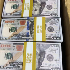 FAKE BANK GAMES PLAY MONEY KIDS CASH PAPER 100 PCS 100 DOLLAR BILLS $$$ PARTY picture