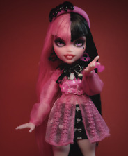 ☠ OOAK custom Monster High doll repaint Draculaura Ever After vampire goth bjd ☠ picture