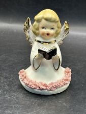 Vintage Napcoware Ceramic Angel Singing Choir Spaghetti Figurine #B picture