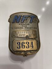 Antique Niagara Frontier Transit N.F.T. Hat Badge 2-3/8