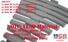 400 LEAD ASSORTMENT CLIP-ON WHEEL WEIGHT BALANCE MC STYLE 0.25 0.50 0.75 1.00 oz picture