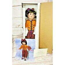 Vintage 1994 Faraway Friends Thailand Dara by Sissel Skille - Porcelain Doll wit picture
