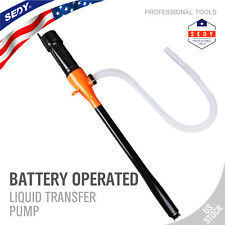 Battery Powered Electric Fuel Transfer Siphon Pump Gas Oil Water Liquid 2.2 GPM picture