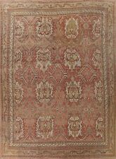 Vegetable Dye Pre-1900 Oushak Turkish Large Rug 13x16 Handmade Antique Carpet picture