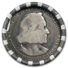 1892-93 20-ct Columbian Expo Silver Half Roll Avg Circ picture