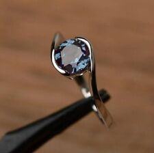 Genuine Certified AAA Natural Colour Change Alexandrite Ring Woman Gift For Wife picture