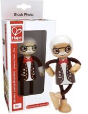 HAPE Modern Family GRANDPA Wooden Toy Figure, Happy Family - New In Box picture