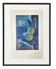 Pablo Picasso Original Print, Old Guitarrist 1903 - Signed Hand Tipped Print picture