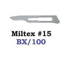 ~INTEGRA MILTEX 4-115 #15 CARBON STEEL Surgical Blades 100/BX Sterile~ picture