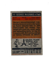 1972-73 Topps Basketball George McGinnis #183 Rookie Ex+/Nm picture