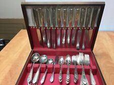 National Silver Co 54 piece Flatware 1935 Martinique Sectional Overlay Plate picture