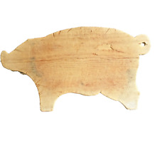 Vintage Wood Pig Cutting Board, Rustic Primitive, Hand Carved picture