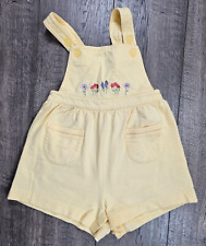 Baby Girl Clothes Vintage Gymboree Rainbow Tag X-Small Wildfower Shortalls picture