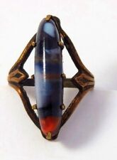 Vintage Agate Ring, 1930's, Vintage Jewelry picture