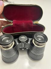 Vintage Hertel & Reuss Kassel 3 1/5 X Opera  Glasses Binoculars w/ Case picture