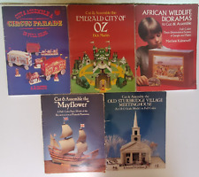 Lot of 5 Vintage Dover Cut & Assemble & Model Books UNUSED 12.25