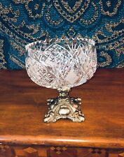 Classy Crystal Compote-Vintage picture