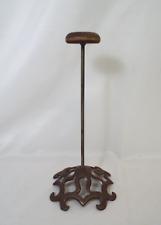 Antique Metal and Wood Top Hat Store Display Stand 12