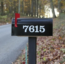 SET OF 2 Custom Mailbox Numbers Vinyl Decals / Stickers - Choose Size & Color picture