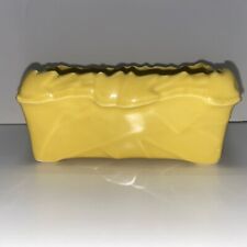 Vintage McCoy Pottery Rectangular Yellow Planter picture