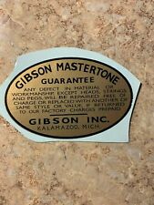 Gibson Mastertone Banjo Label Kalamazoo, Mich picture