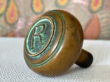 Antique Teal Painted Bronze Emblematic 