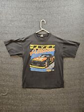 Vintage Davey Allison Black Graphic T-shirt 90s Nascar Faded Used Condition XL picture